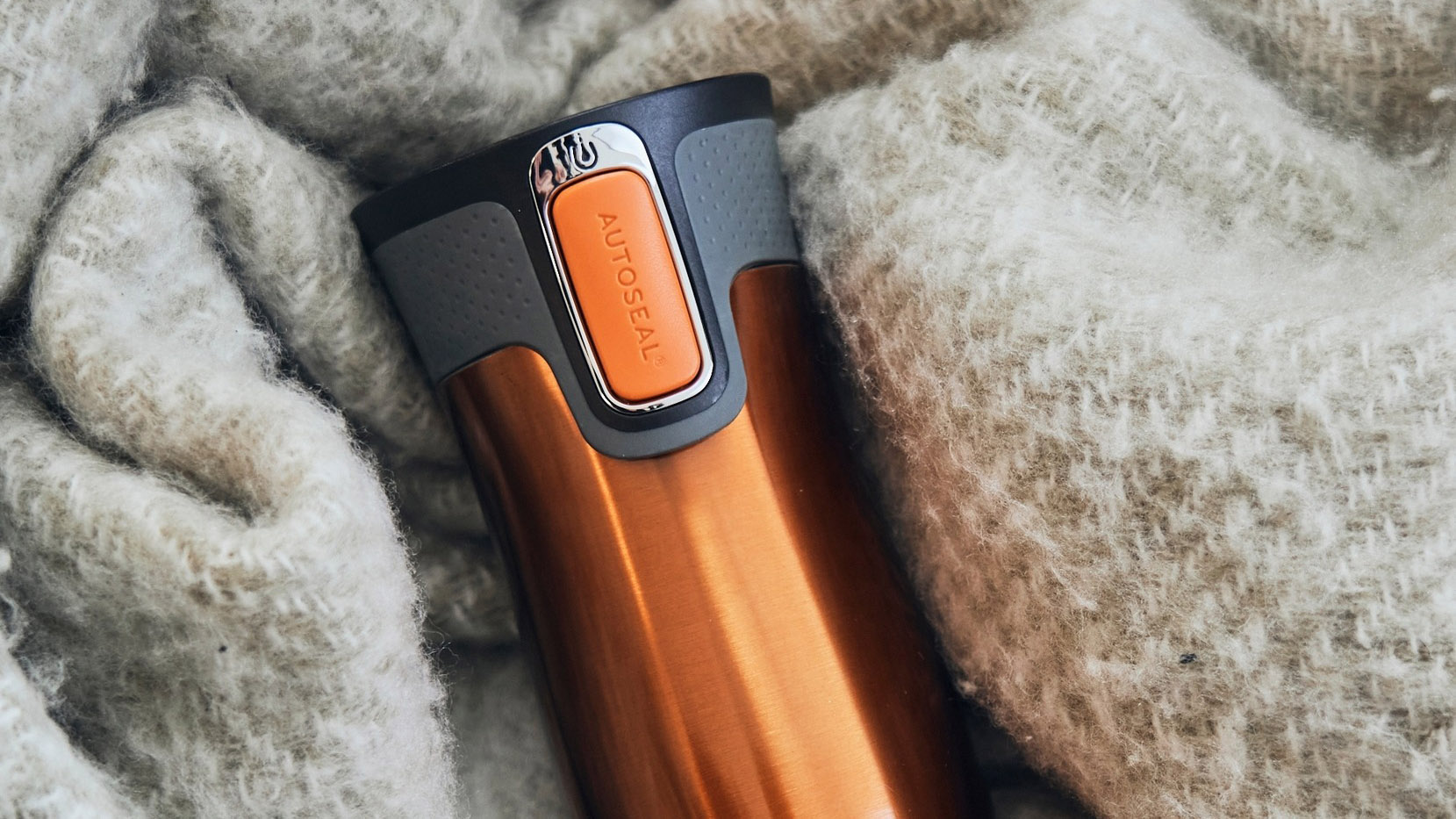 Contigo West Loop 2.0 - szczelny kubek termiczny o pojemności 470 ml - kolor: Tangerine (pomarańczowy)